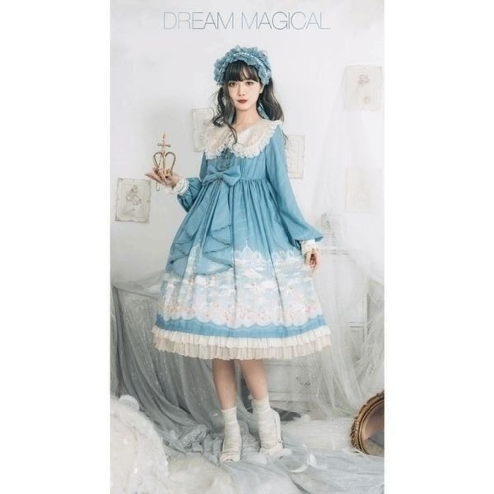 Dream Magical Japan RARE Sold Out Lotlita Angel's Lullaby Babydoll Dress Size XS